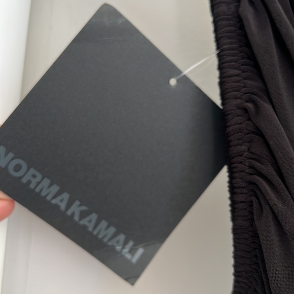 Norma Kamali DIANA DRESS black one shoulder - Picture 7 of 16